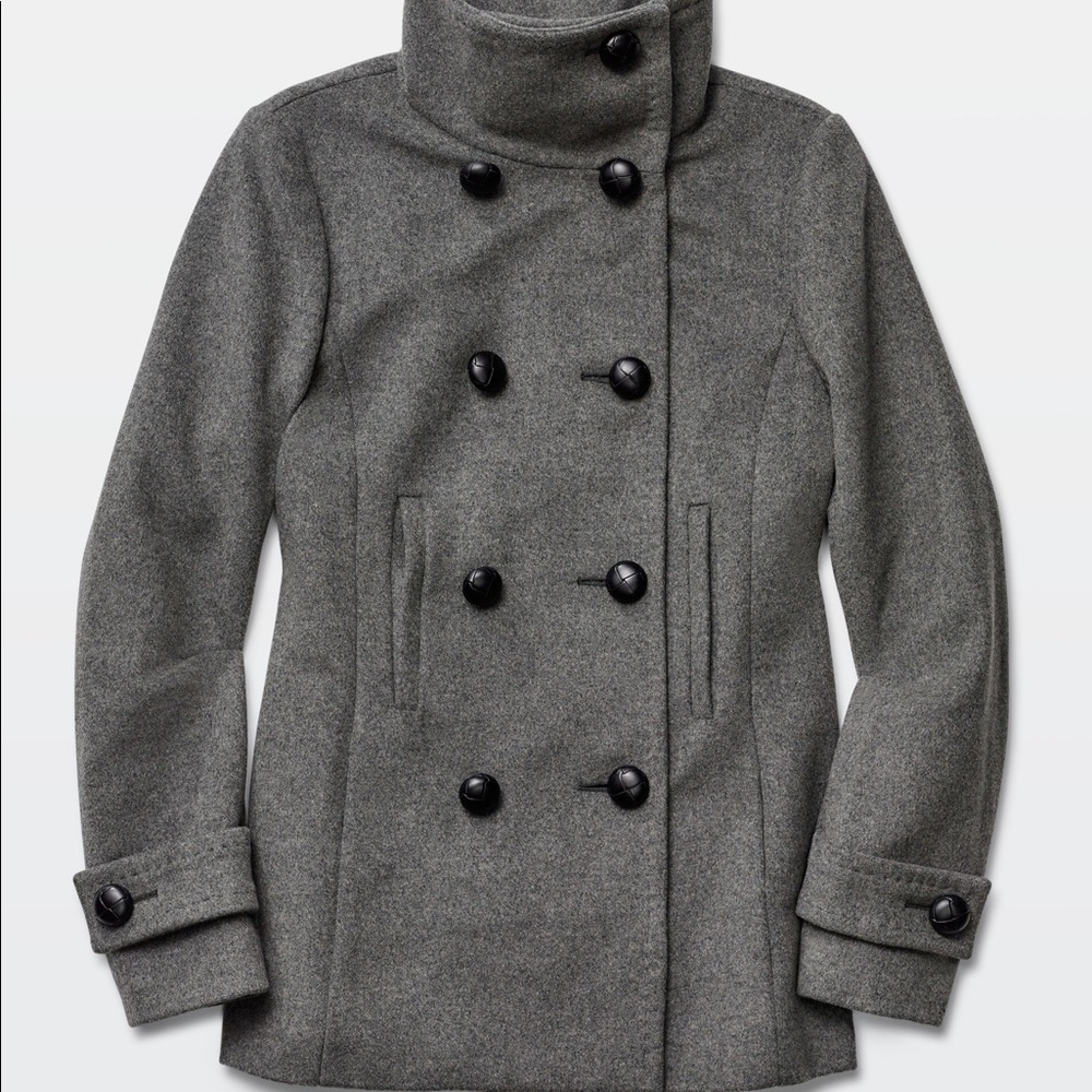 XS Aritzia Babaton Howell gray peacoat